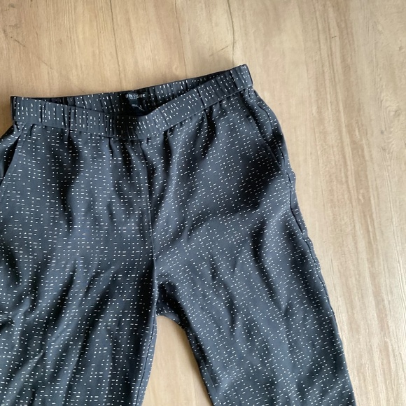 Eileen Fisher Morse Code Tencel Viscose Crepe Pant Ankle Length Size PP - Picture 8 of 10